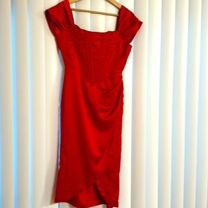 Hot red sexy dress